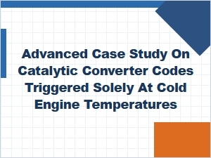 Solving Catalytic Converter Codes on a Cold Engine